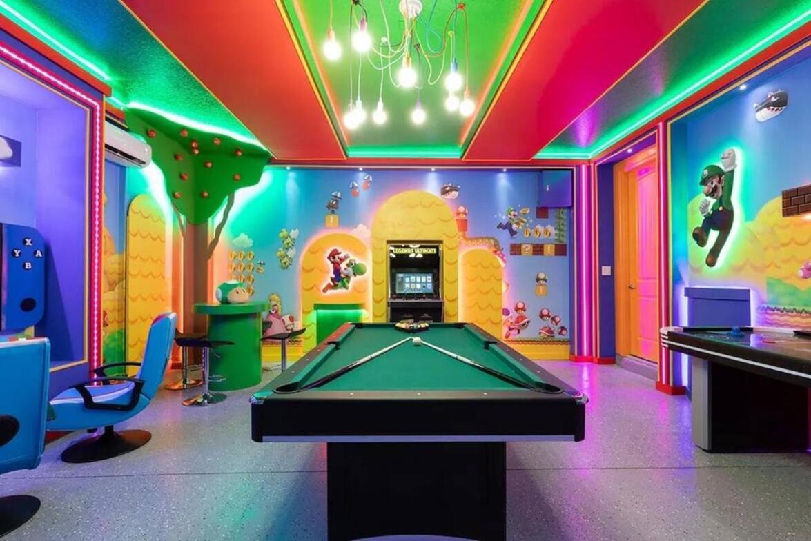 Gorgeous Home W Game Room Heated Pool Spa Orlando Exterior foto